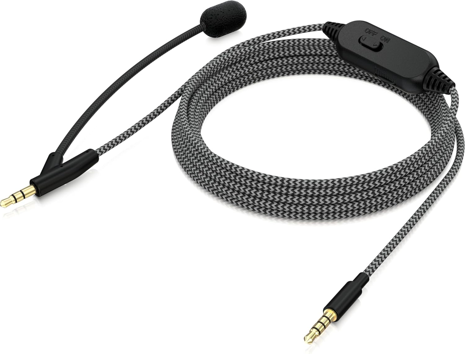 BC12 Premium Headphone Cable with Boom Microphone and In-Line Control