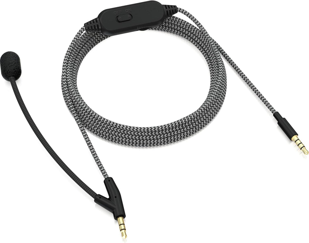 BC12 Premium Headphone Cable with Boom Microphone and In-Line Control