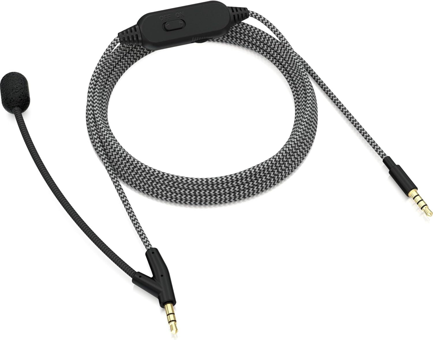 BC12 Premium Headphone Cable with Boom Microphone and In-Line Control